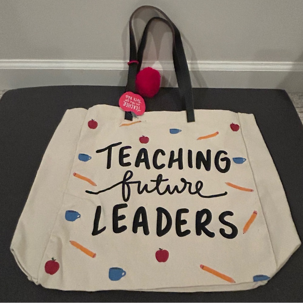 Dayna Lee Collection Teaching Future Leaders Canvas Tote Bag NWT